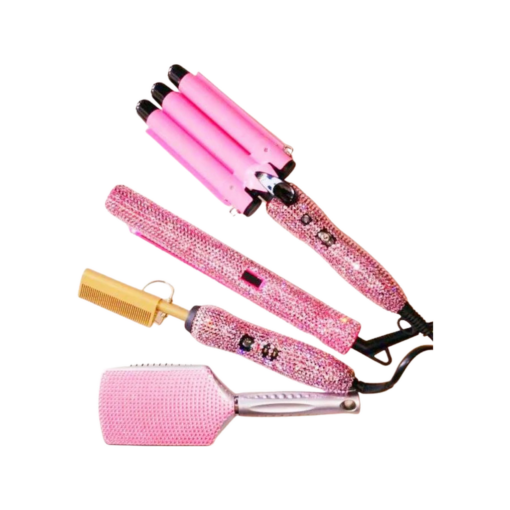 HOT PINK ESSENTIAL 4 PIECE HOT TOOL SET